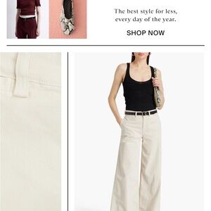 FRAME Le Tomboy Wide Leg Trouser, Low Rise Tan Khaki Relaxed Fit Size 24 (sz 0)